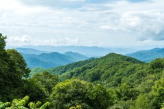 The Blue Ridge Mountains along the Blue Ridge Parkway