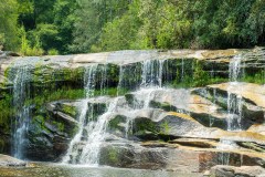 Waterfalls in the Blue Ridge Mountains in North Carolina