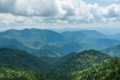 Mountain Vista along the Blue Ridge Parkway in North Carolina