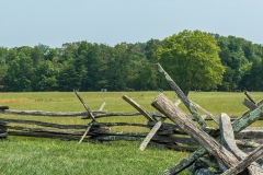 Split Rail Fence at the Manassas Battlefield  in Virginia
