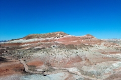 Drone shot of Bentonite Hills