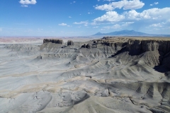 Drone shot of Moonscape Overlook