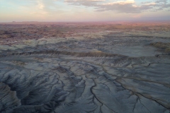 Evening drone shot of Moonscape Overlook