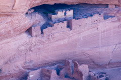 Photo of the White House taken from across Canyon de Chelly.