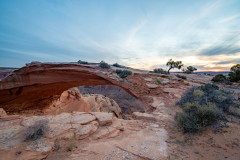 Photo of Eggshell Arch late afternoon.