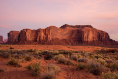 Photo at Sunrise in the Monument Valley.