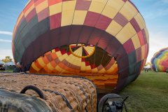 Photo of a Hot Air Balloon being inflated at the Temecula Wine Festival