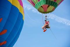 Photo of Daring Young Man and his Flying Balloon