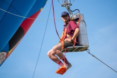 Photo of Daring Young Man and his Flying Balloon