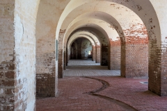 Photo of one of the Main Gun Rooms at Fort Pulaski near Savannah, GA