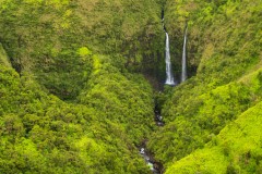 Photo of Waterfalls and Fog in Kauai, Hawaii