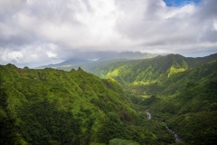 Photo of Canyon and Clouds in Kauai, Hawaii