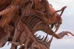 Photo of the sheetmetal Dragon at Borrego Springs, CA