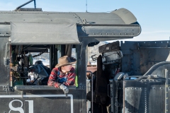 Photo of one of the Engineers in the Yard