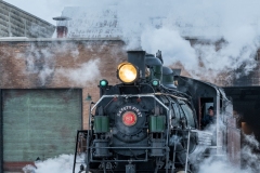 Engine # 81 leaving the Barn early morning
