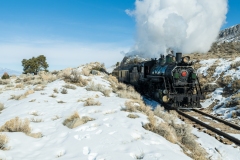 Engine # 81.  Steaming East through a Cut !