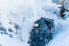 Engine # 81 coming out of a tunnel