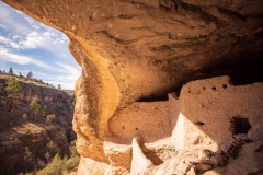 Photo of the Gila River Cliff Dwelling looking out.