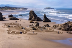 Photo of Artwork on Bandon Beach