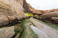 Photo at Low Tide of the entrance to Devil's Punchbowl
