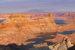 Photo of Gunsite Butte taken at Alstrom Point on the Utah side of Lake Powell