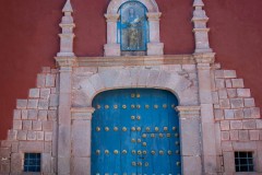 Photo of the Church Entrance at the Monastery in Ollantaytambo.