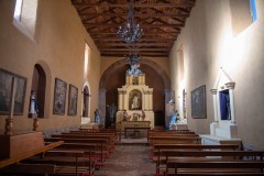 Photo of the inside of the Church at the Monastery in Ollantaytambo.  This Church and Monastery was built starting in the 1590's.