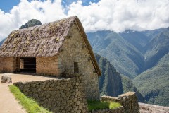 Photo of the Entrance to Machu Picchu, Peru