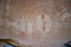 Photo of the Sego Canyon Pictograph