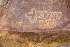 Photo of Petroglyphs in the Coso Mountains.