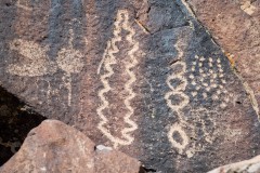 Photo of Petroglyphs in the Coso Mountains.