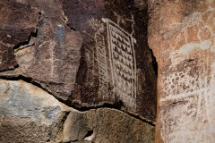 Photo of Petroglyphs in the Coso Mountains.