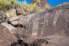 Photo of Petroglyphs in the Coso Mountains.