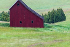 Photo of the Saltbox Barn at Sunrise