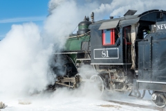 Engine # 81 with a full head of steam !