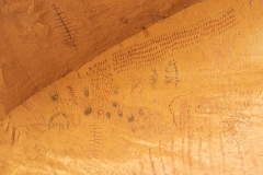 Pictographs in Black Dragon Canyon in Utah