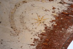 Photo  of the Last Ceiling Art at Ft Pulaski.  Says that The Union Will Last Forever.
