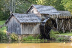 Photo of the Old Mabry Mill along the Blue Ridge Parkway in North Carolina .