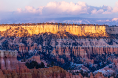 Photo of Sunset in Bryce Canyon with Winter Snow