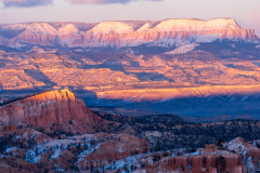 Photo of Sunset in Bryce Canyon with Winter Snow