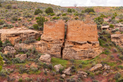 Photo of 2 of the Towers at Hovenweep National Monument