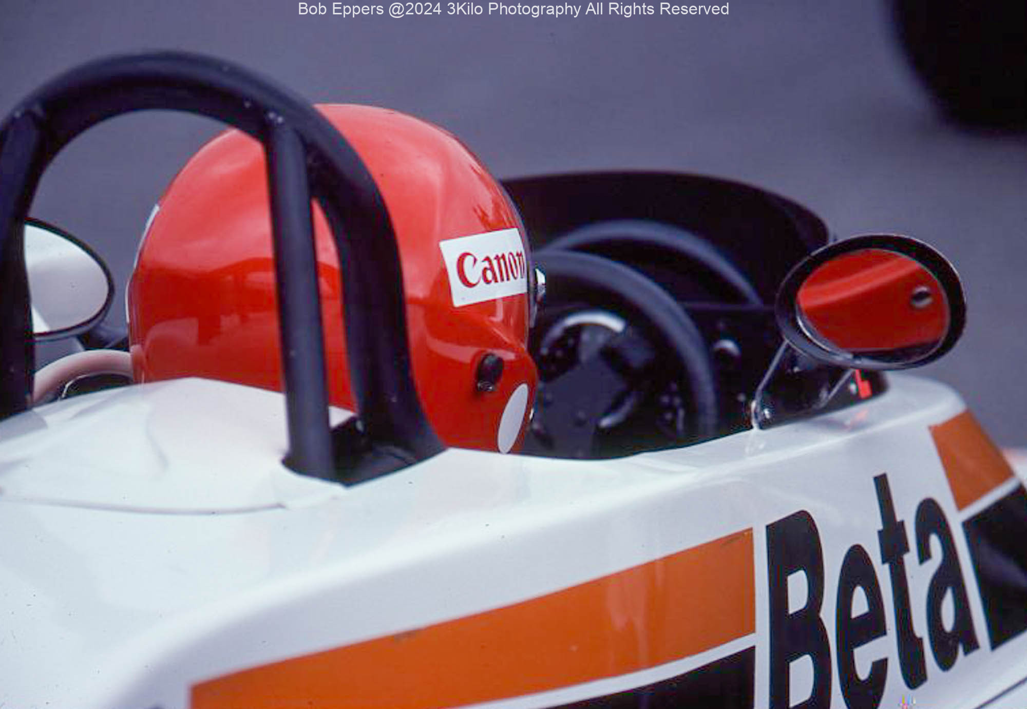 Photo of F1 Surtees with driver Vittorio Brambilla. 1977 F1 LBGP