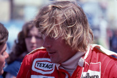 Photo of James Hunt.  1977 F1 LBGP