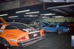 Photo of the IROC race in Riverside, CA.  Inside the Goodyear Garage.