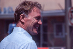 Photo of Dan Gurney in the pits. 1977 F1 LBGP