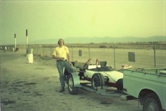 End of first day testing at Willow Springs.  1973