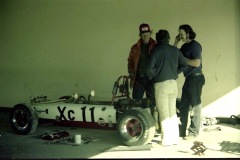 In the Riverside Pit Garage.  1974