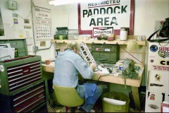 Porting the cylinder head.  1974