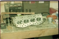 The finished ported cylinder head.  1974