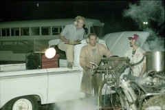 Dyno testing the engine.  1974